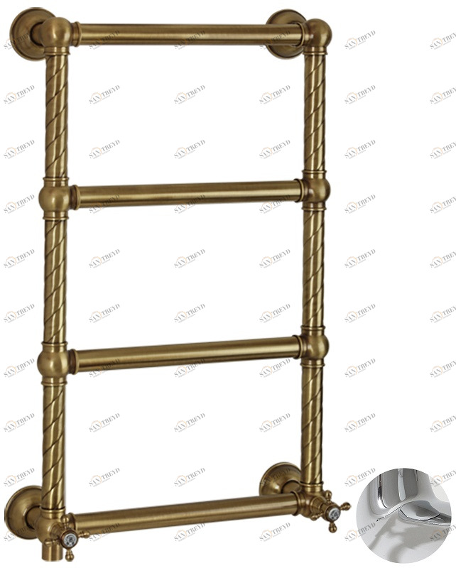 Полотенцесушитель MIGLIORE Edera ML.ADR-EL.100.CR 41 x 77.5 см - хром, провод слева ML.EDR-EL.100.CR