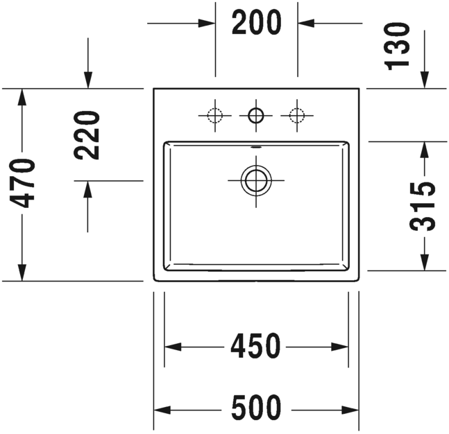 2350500073 Подвесная раковина настенная овальная Duravit Vero Air - Вид №1