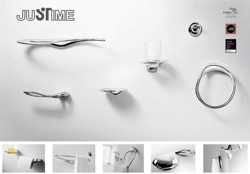 JUSTIME Полка для ванной из хромированной латуни Ether 6781-70-80cp - Вид №1