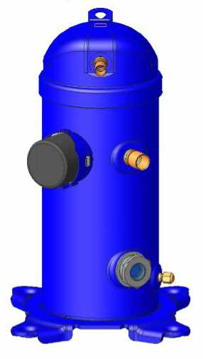 Danfoss MLZ — герметичные спиральные компрессоры MLZ048T4LQ9A Компрессор спиральный 121L8809  - Вид №9