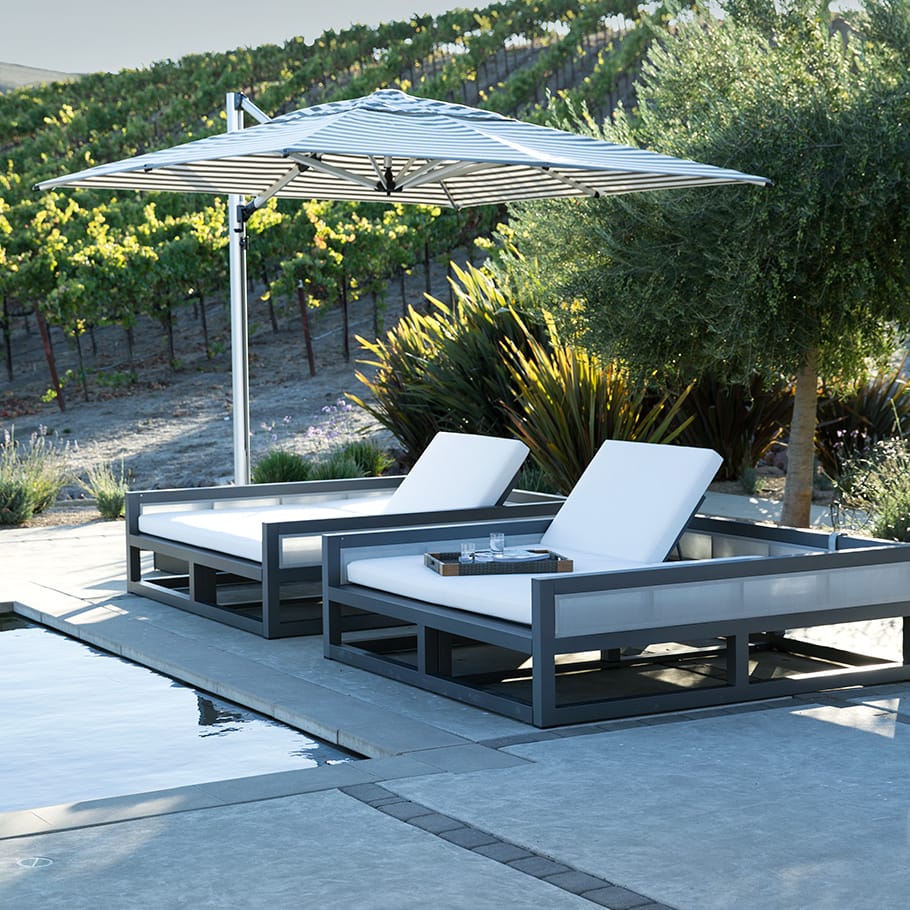 Алюминиевый квадратный поворотный зонтик JANUS et Cie JANUS Umbrella ARCH-00150607 - Вид №2