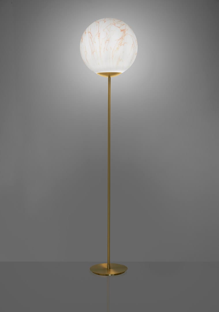 Напольная лампа из латуни и полиэтилена с мраморным эффектом SLIDE ARCH-00070936 - Вид №8
