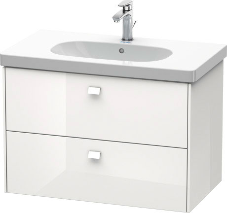 BR414601818 Brioso Тумбочка подвесная Белый матовый, декор Duravit - Вид №2