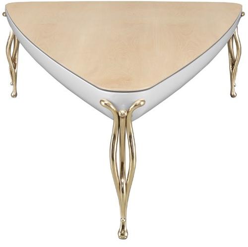 Jetclass Треугольный лакированный журнальный столик  Jss204  - Вид №1