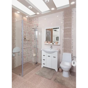 Коврик для туалета Sensea Twist, 55х55 см, микрофибра, цвет бежевый 15137333 STLM-2161468