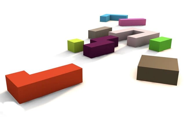 Модульная скамья из пены QM без спинки Quinze & Milan Квадратная и прямая ARCH-00109781 - Вид №6