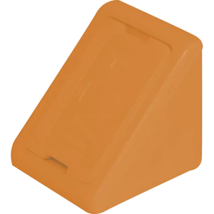 Комплект уголков мебельных с шурупами пластик цвет бук 6 шт