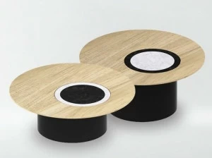 Host & Home Низкий круглый журнальный столик из каррарского мрамора