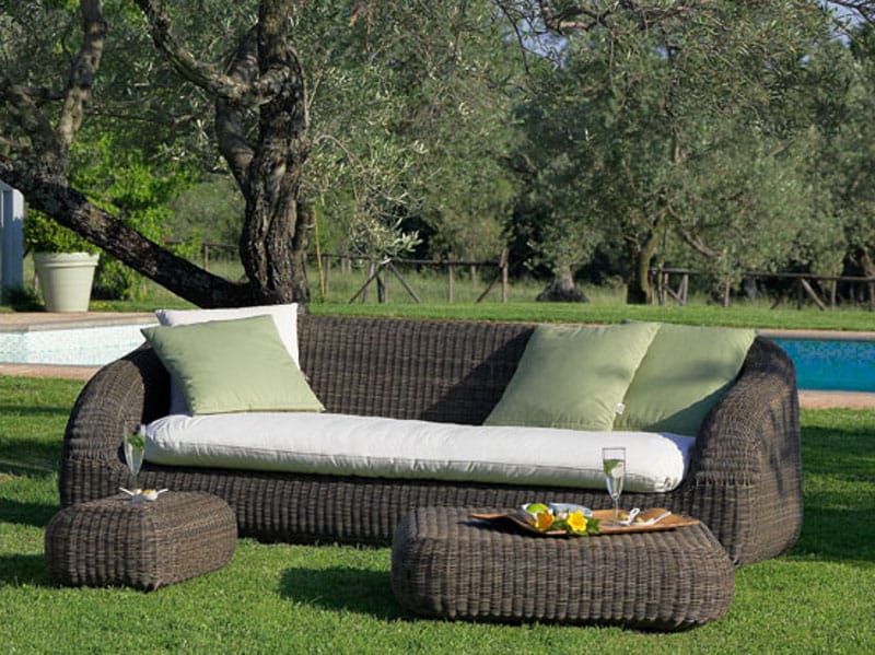 3-местный садовый диван Ethimo EtWick® Phorma ARCH-00051413 - Вид №5