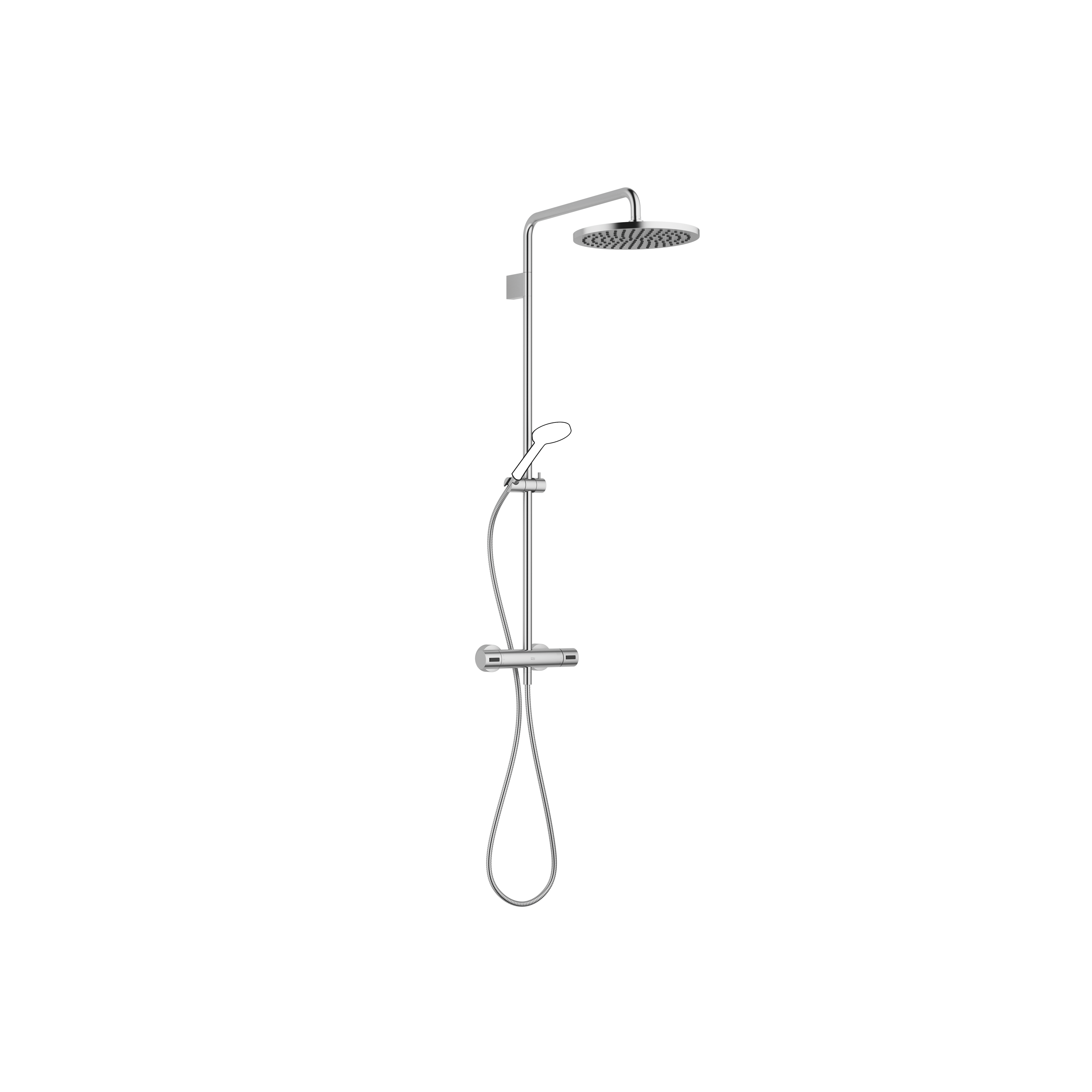 EDITION PRO Showerpipe с термостатом для душа без ручного душа FlowReduce - Матовый хром DornBracht 34462626-93