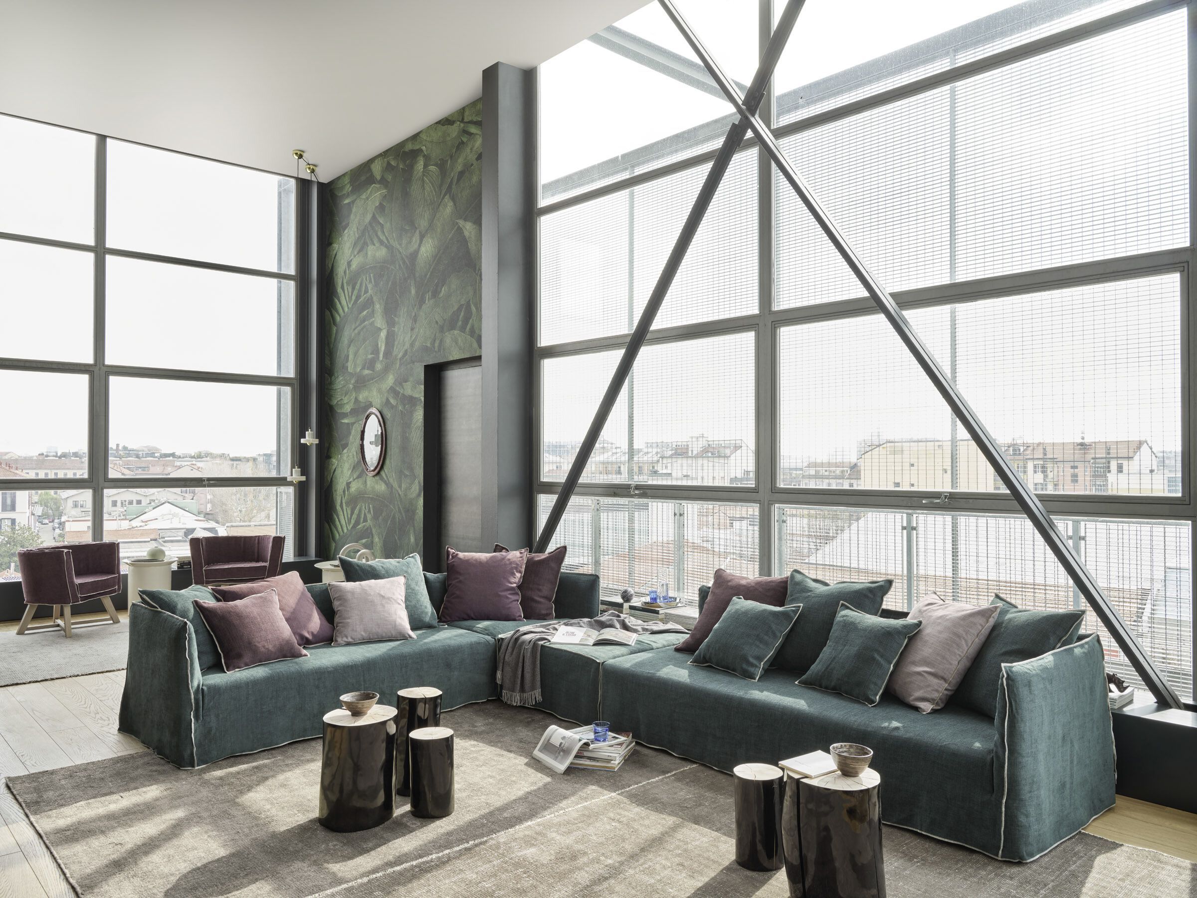 Квадратный съемный пуф из ткани Gervasoni Ghost ARCH-00110739 - Вид №2