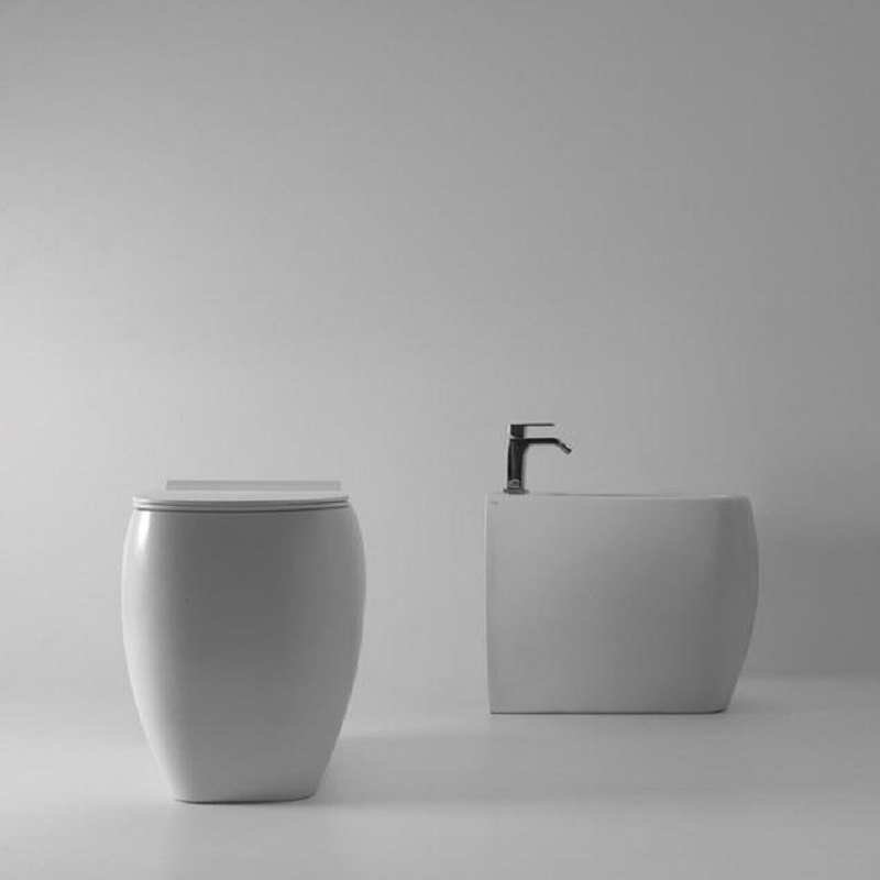 33110101.09 Биде напольный 550х335х450 мм Alice Ceramica Nur Белый матовый - Вид №4