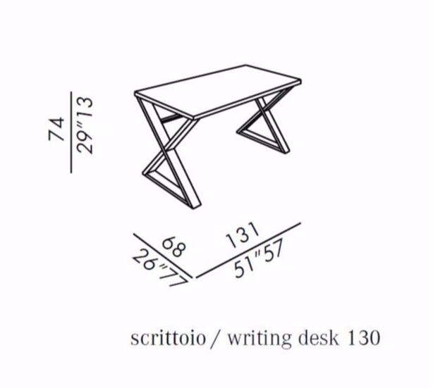 Meridiani Письменный стол из фанерованной древесины Cruis sun-id-1450858 - Вид №7