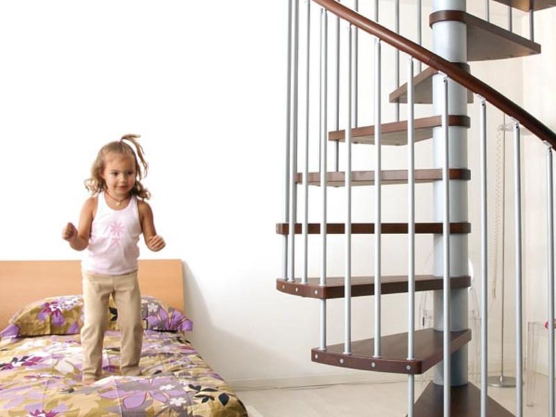 Fontanot Винтовая лестница из стали и дерева в комплекте Arkè sun-id-1380478 - Вид №3