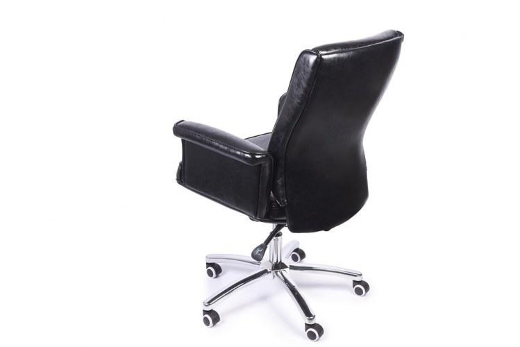 Arrediorg.it® Кресло руководителя из экокожи на колесиках со средней спинкой sun-id-1424357 - Вид №4