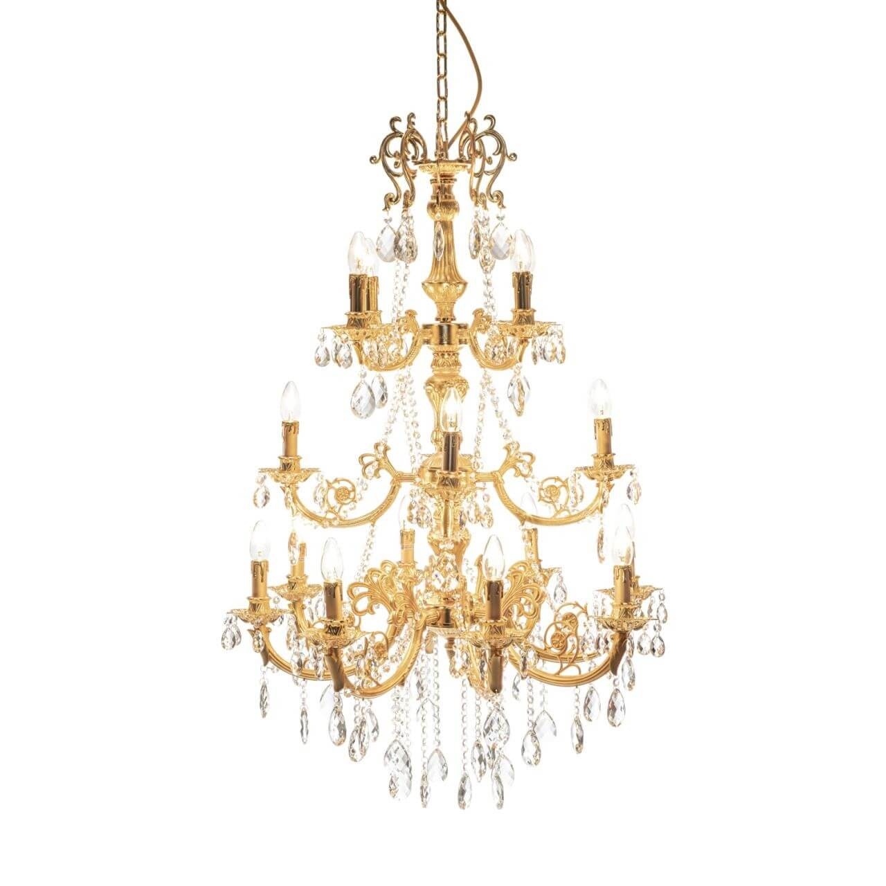 500306-D2 ABHIKA ЛАМПА ПЛАМЯ2 16 CLEAR/GOLD 