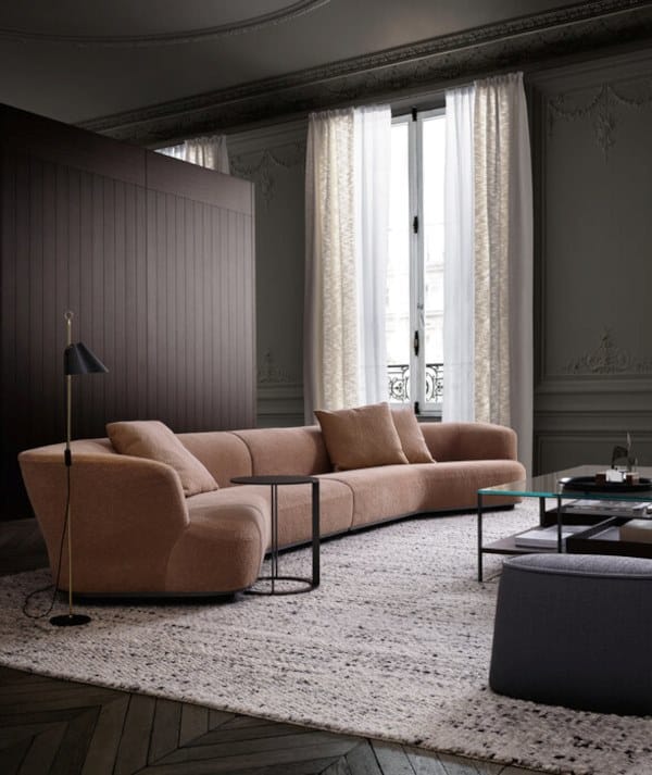 Изогнутый диван из ткани Maxalto LILUM ARCH-00096033 - Вид №4