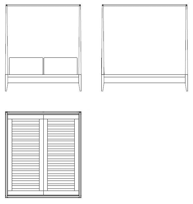 Двуспальная кровать с мягким изголовьем Morelato современный ARCH-00064925 - Вид №5