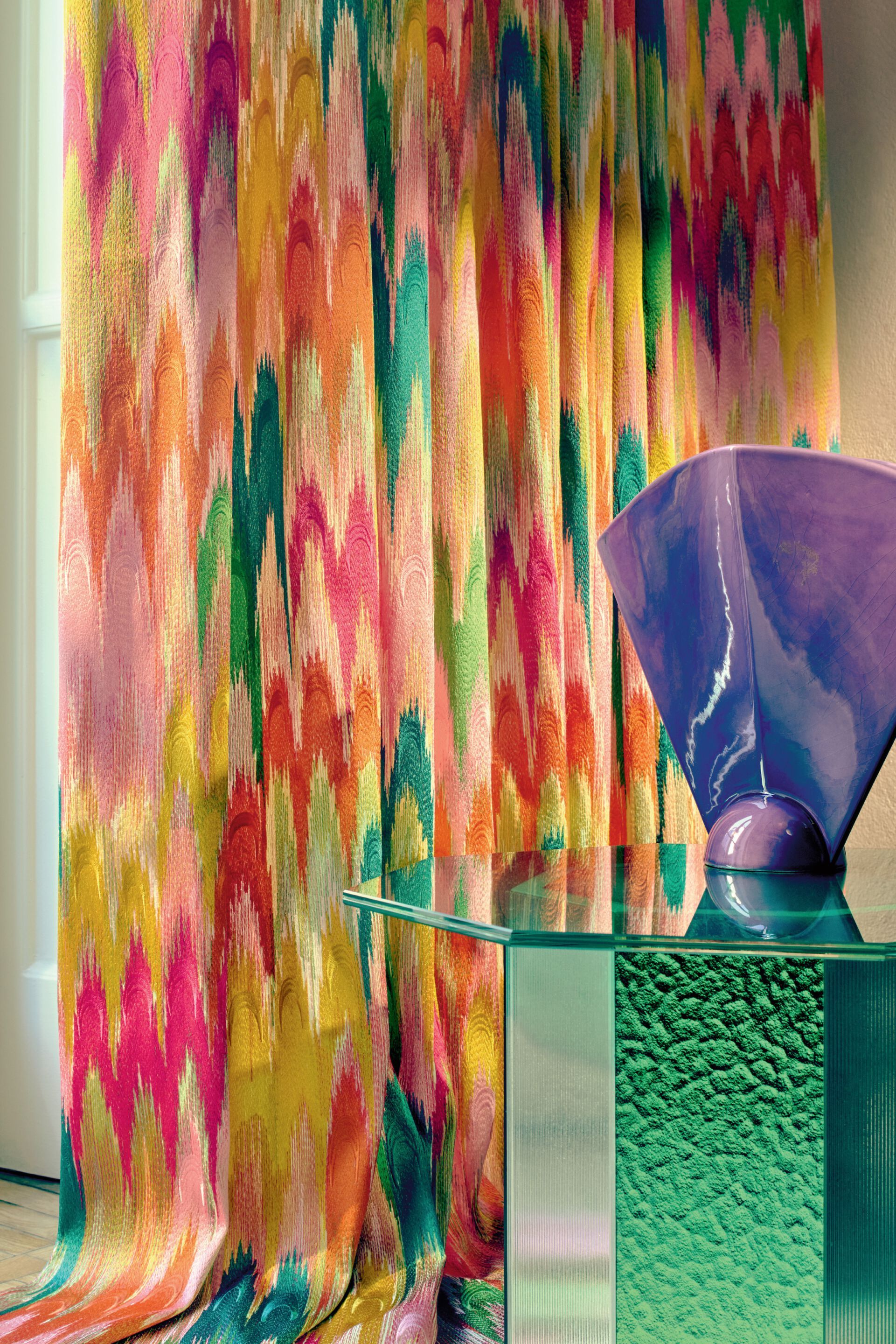 Хлопчатобумажная ткань с вышивкой Élitis Excentric ARCH-00039674 - Вид №3