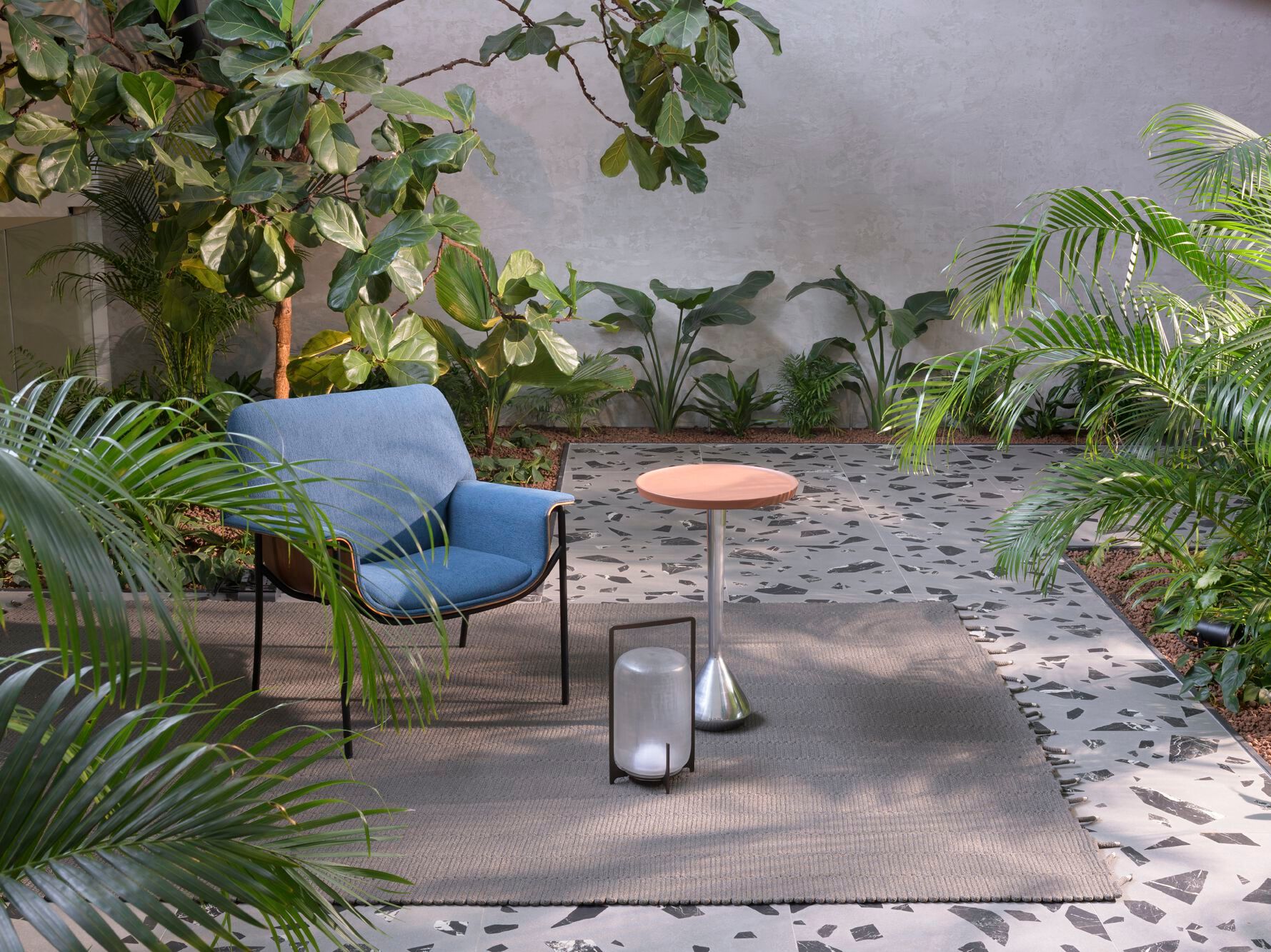 Круглый журнальный столик из переработанного алюминия Warli ISLAS ARCH-00017778 - Вид №5