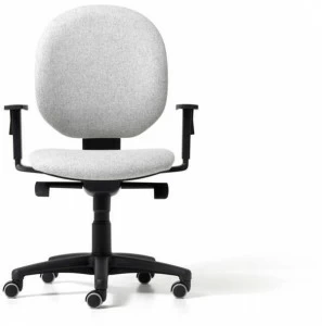 Diemme Офисный стул из ткани с 5 спицами и подлокотниками Bingo