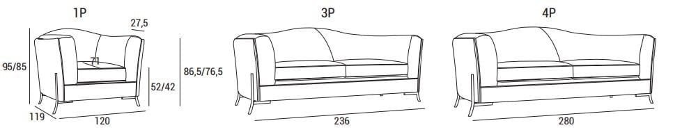 Кожаное кресло capitonné Domingo Salotti Nefele ARCH-00086359 - Вид №8