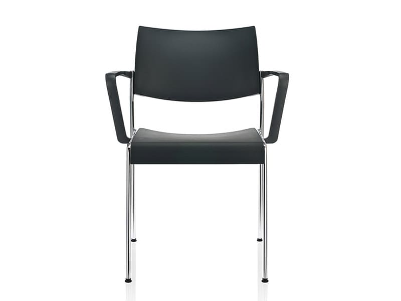 Штабелируемый стул из ламината с подлокотниками Brunner Linos ARCH-00069410