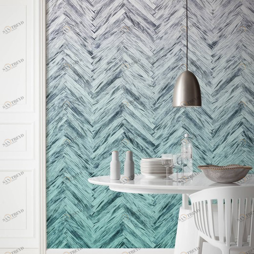 6000B-VD4-Herringbone-Mint Фотообои Komar Infinity 2.5х4 м 6000BVD4HERRINGBONEMINT