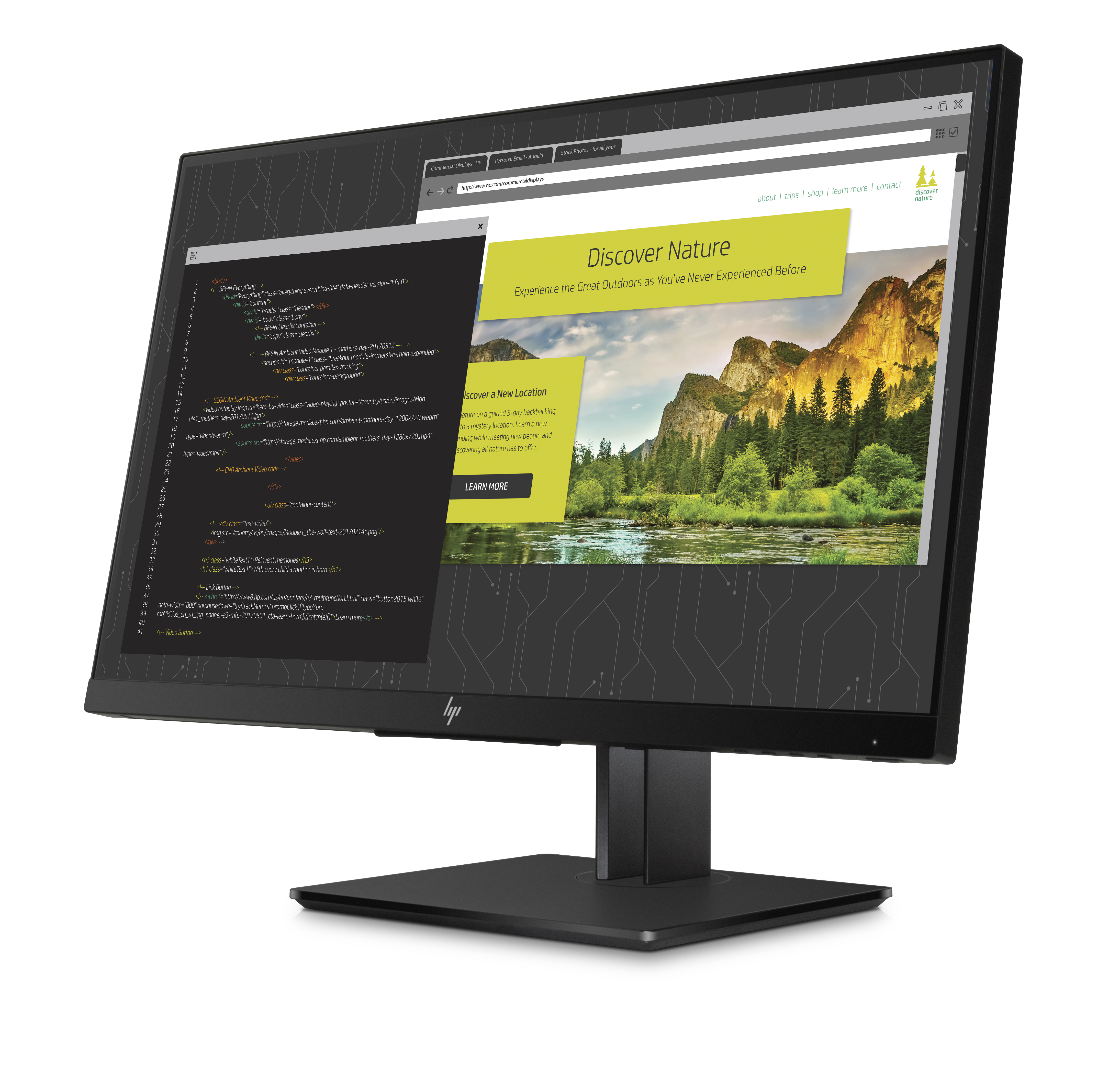 1JS07A4#ABB tft z24nf g2 23.8 " display ips, led backlight 178 / 178 250 nits 1920 x 1080 1000:1 (repl k7c00a4) HP Santreyd  - Вид №1