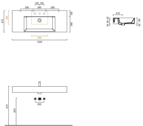 Накладная раковина на столешницу  овальная CERAMICA CATALANO Premium sun-id-1443070 - Вид №12
