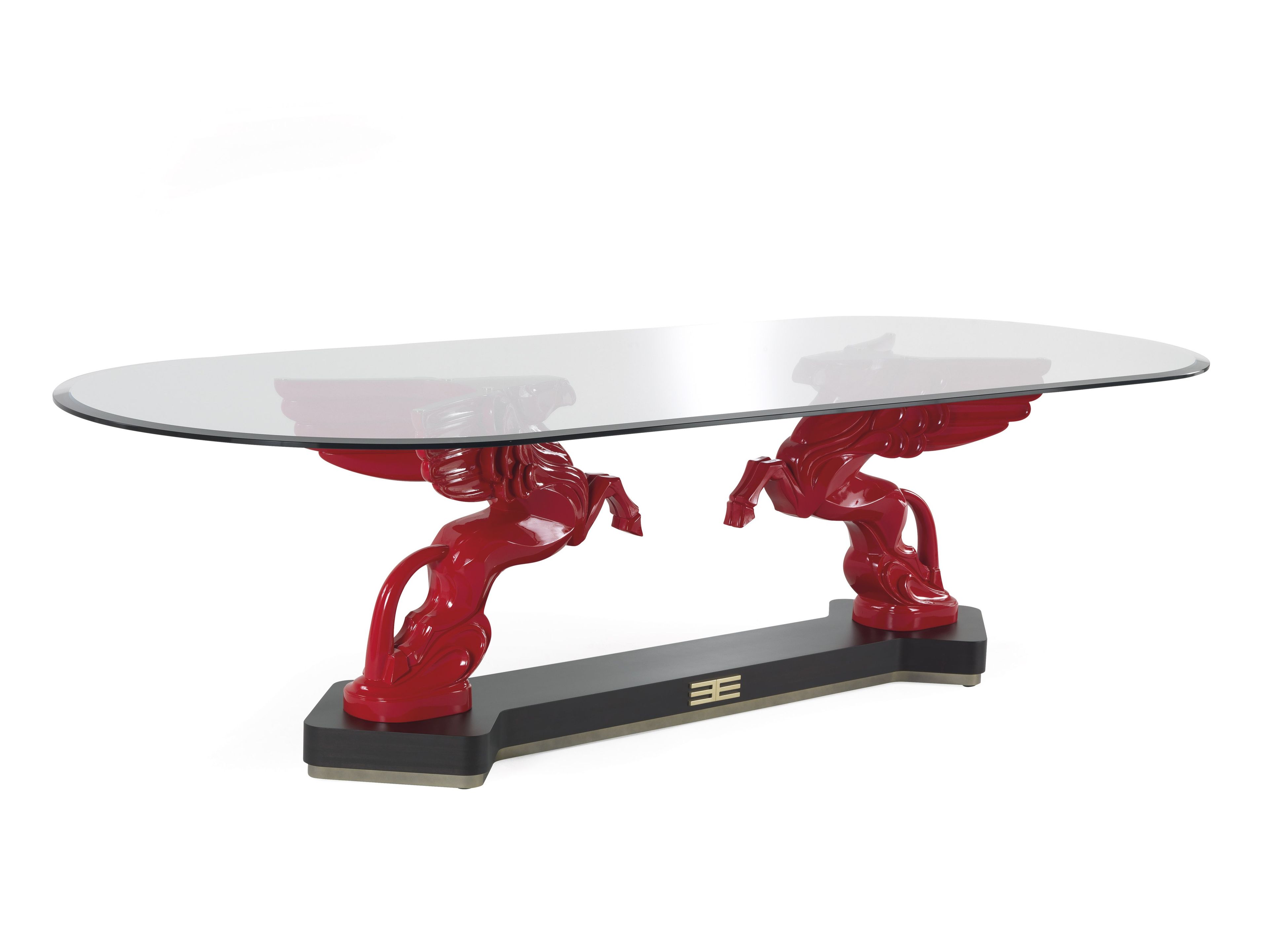 Деревянный и стеклянный стол ETRO Home Interiors Mythos ARCH-00148320 - Вид №1