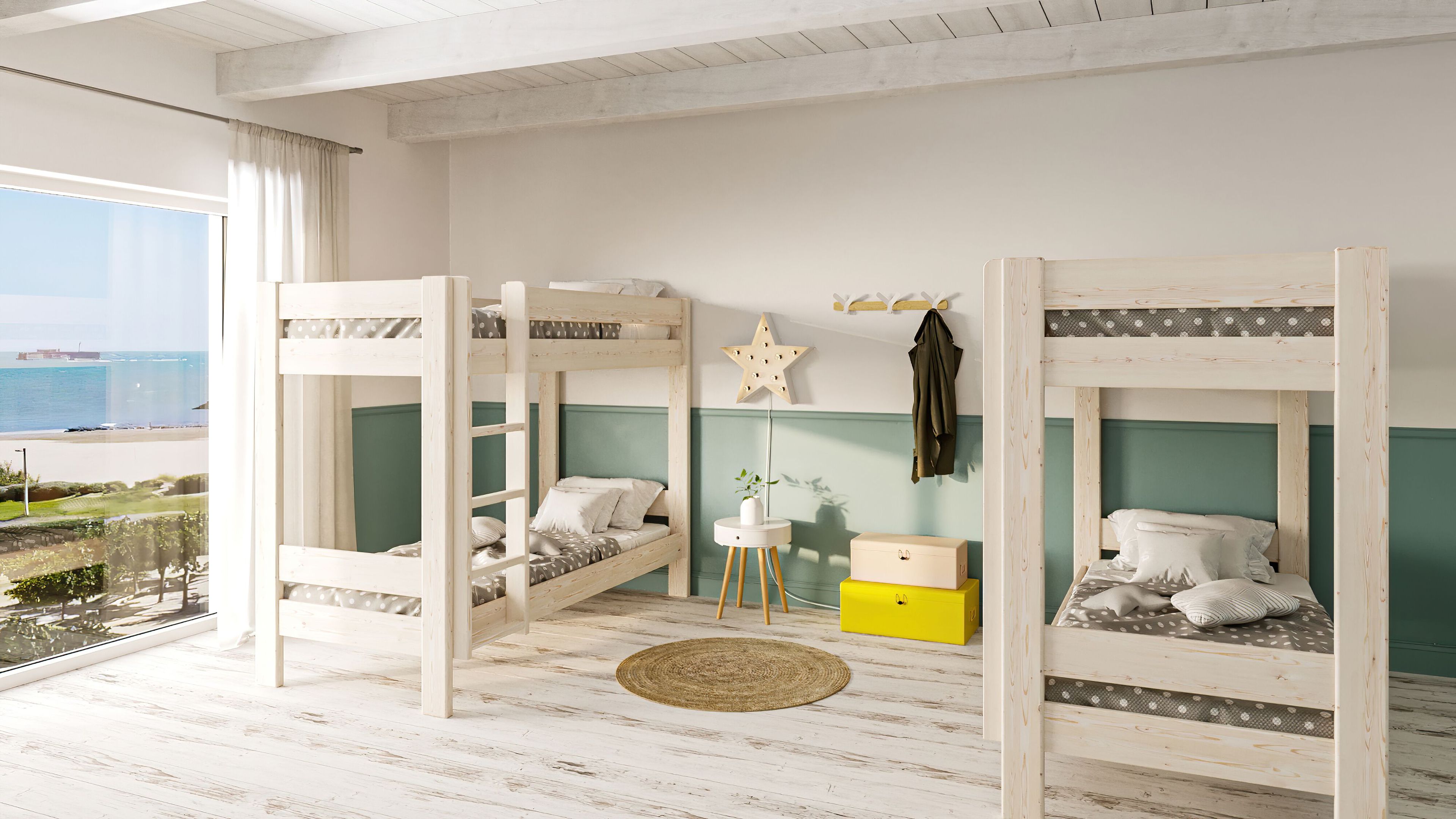 Деревянная двухъярусная кровать Mathy by Bols DOMINIQUE ARCH-00062983 - Вид №18