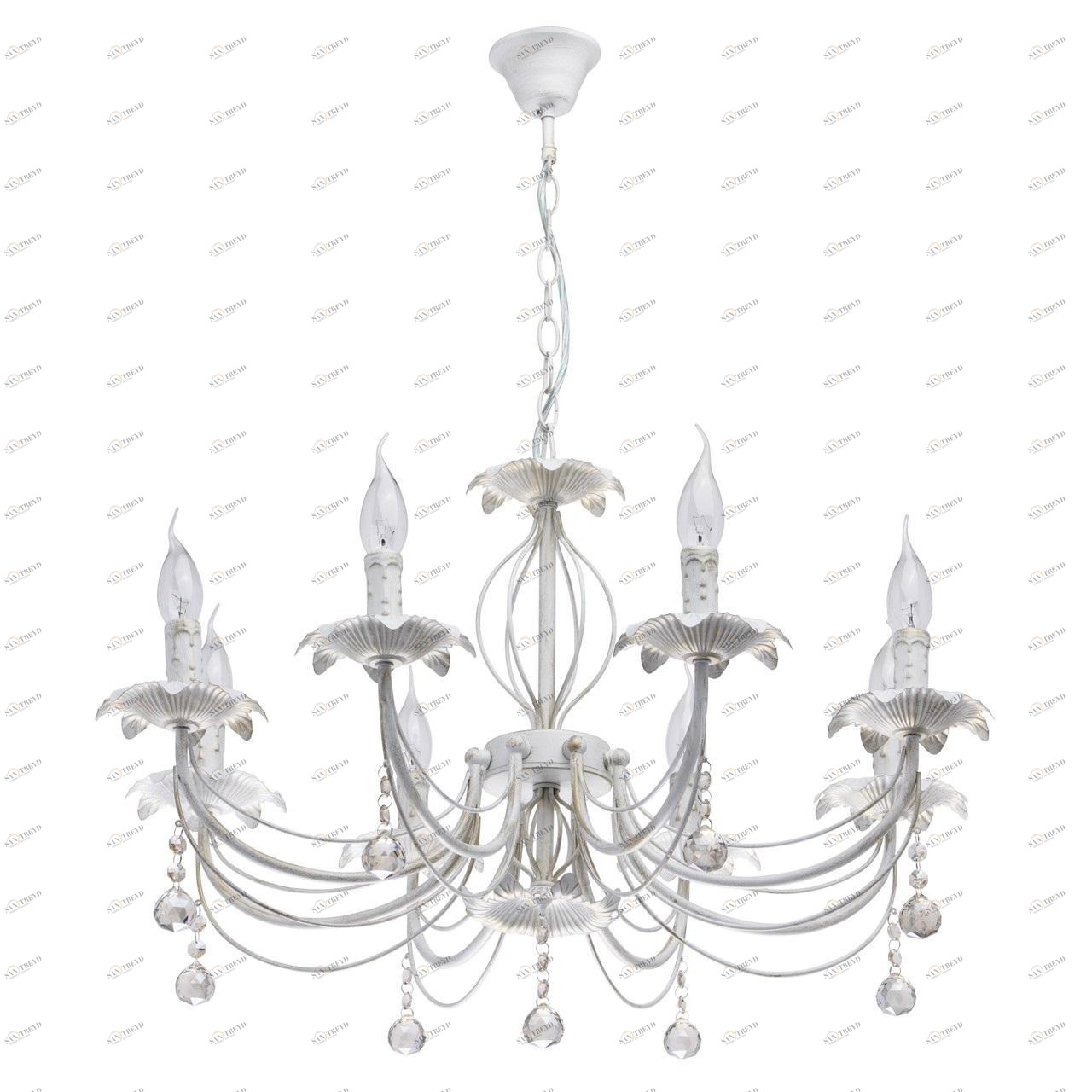 Подвесная люстра De Markt City Аврора 371012808 белая DE MARKT АВРОРА 185897 Белый 