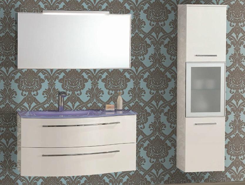 Mobiltesino Лаковая тумба под умывальник со шкафом Formula elite F150 - Вид №1