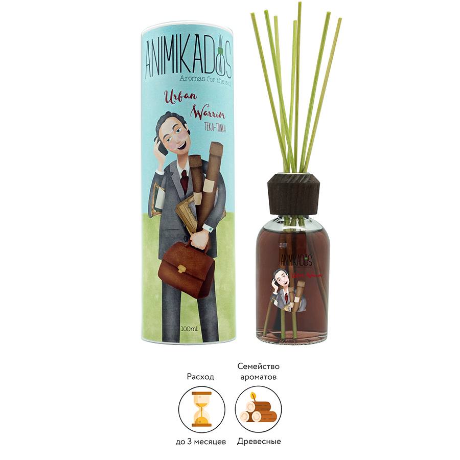 MK100JEAMGB Диффузор ароматический , animikados, urban warrior, 100 мл Ambientair  - Вид №1