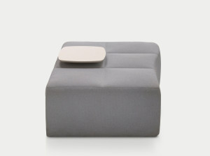 Модульная ткань пуфик с журнальным столиком