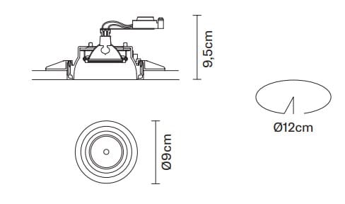 Металлический утопленный прожектор Fabbian Инструменты ARCH-00118950 - Вид №2