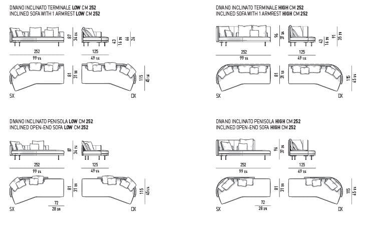 Кожаный диван Minotti Torii ARCH-00052203 - Вид №4