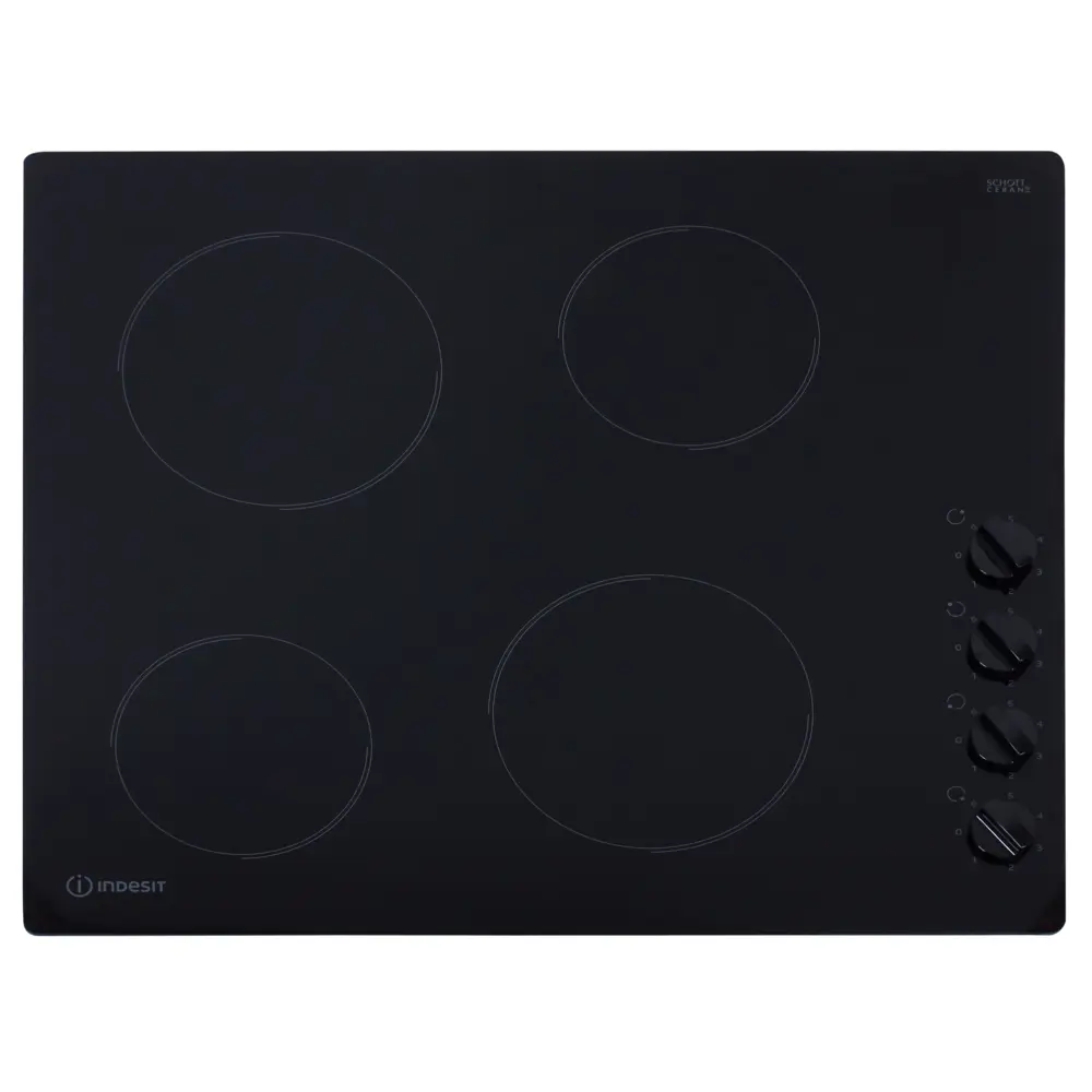 Варочная панель электрическая INDESIT RI 860 C 4 конфорки цвет чёрный STLM-2121293 - Вид №2