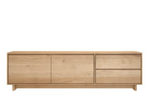 Твердый деревянный низкий ТВ-шкаф