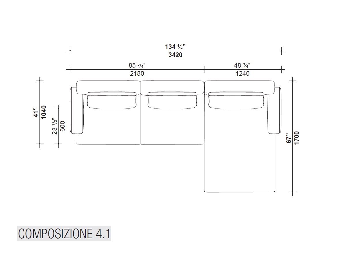 3-местный тканевый диван Lema MUSTIQUE ARCH-00045048 - Вид №12