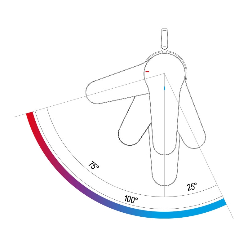 OME604BLT6 Смеситель для биде DANIEL RUBINETTERIE Omega - Вид №1