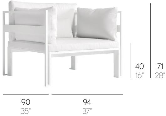 GANDIABLASCO Садовое кресло с подлокотниками Jian sun-id-1383620 - Вид №11