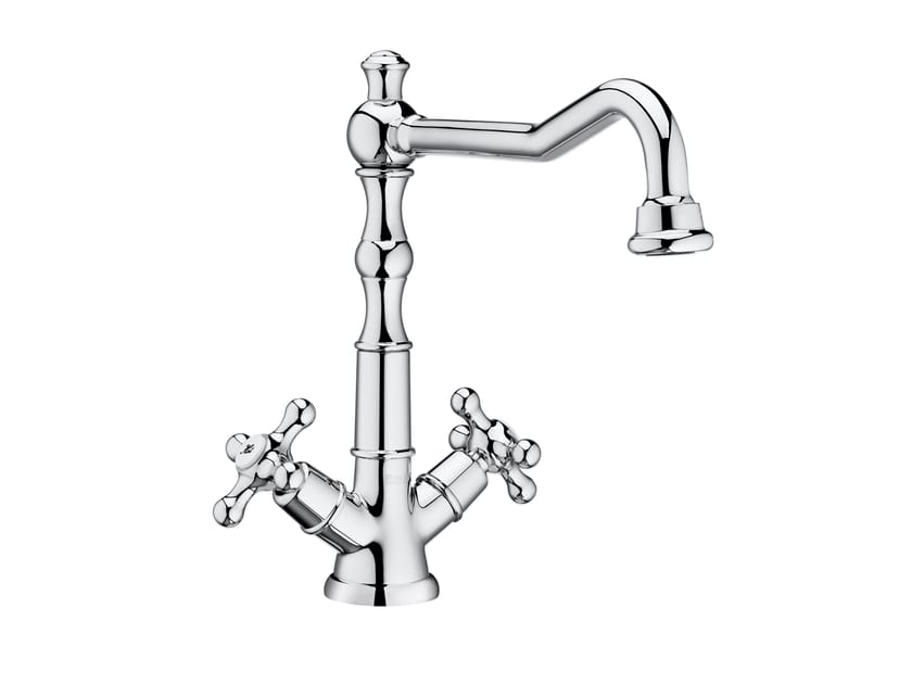 Хромированный латунный смеситель для раковины с раздельными розетками Roca Carmen ARCH-00085033