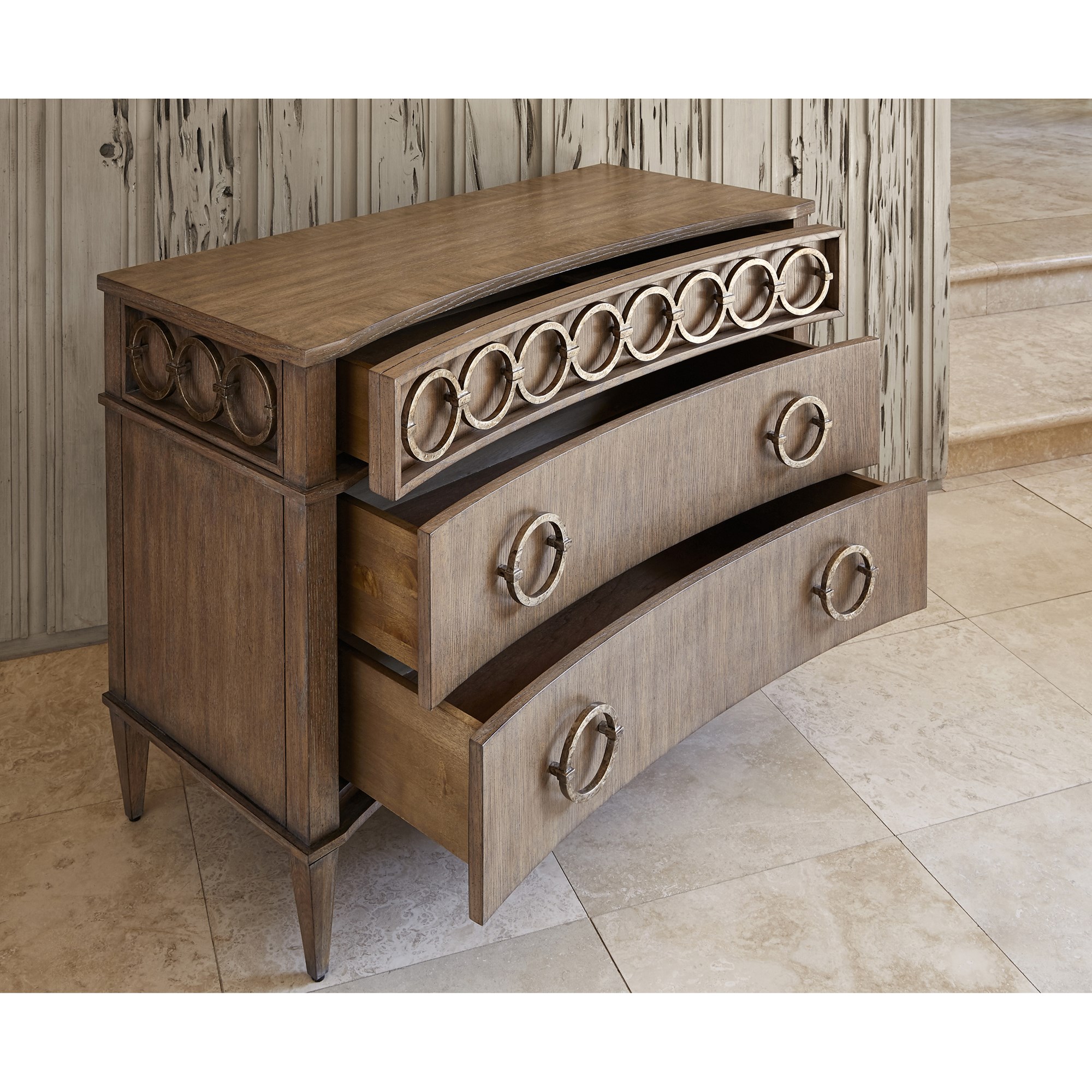 Тумбочка 07205-830-001 Ring Chest -Driftwood / Ant. Silver Ambella  - Вид №4