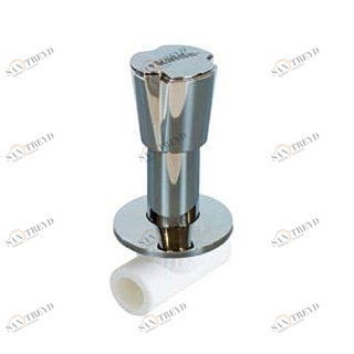 Вентиль KALDE под штукатурку хромированный  D25 трилистник 3242VLK250002