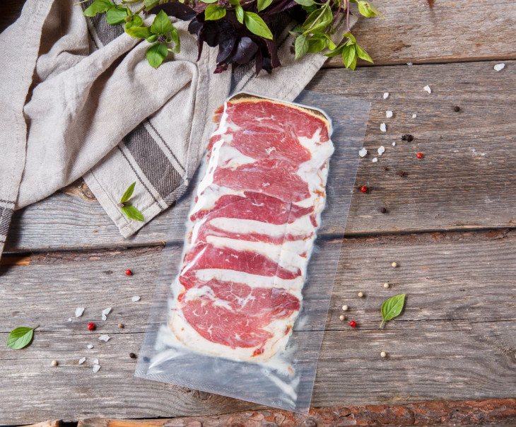 3435 Филе грудки гуся с/к (Карпаччо) Вкусляндия  - Вид №2