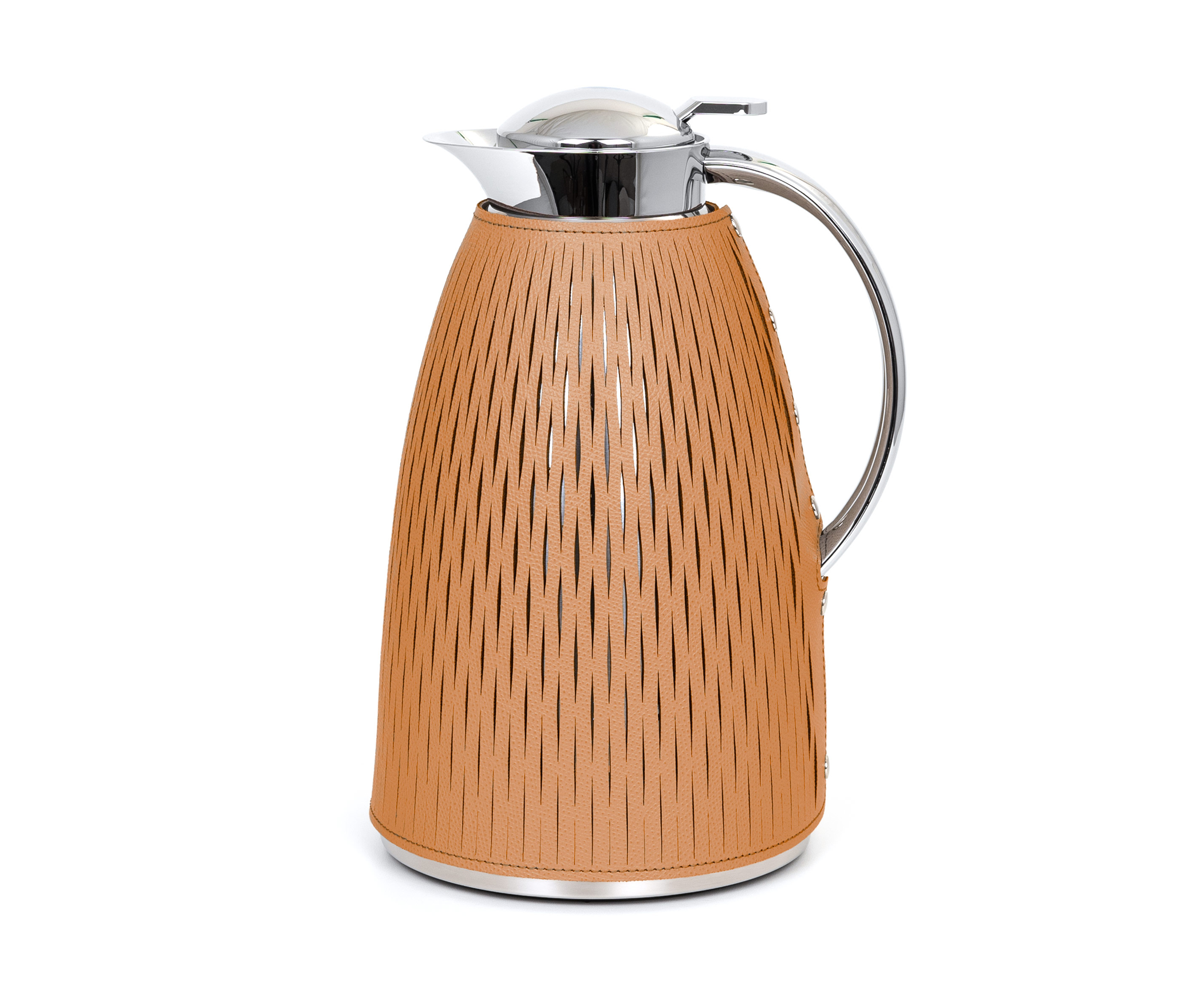 Janine Thermal Grafe - 1 л - Ø 14,5XH 25,5 см / зернистая кожа_розовый Pinetti 00.1468.029.054