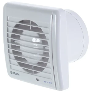Вентилятор осевой вытяжной Blauberg D100 мм 38 дБ 102 м³/ч обратный клапан цвет белый