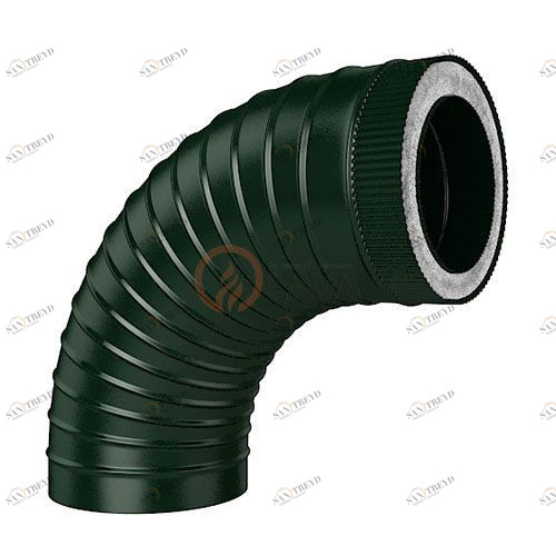 Сэндвич-отвод LAVA 180/250 мм. 90" зеленый (6005) 4441